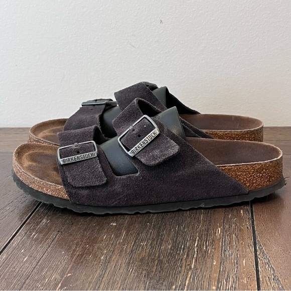 Birkenstock Shoes - Birkenstock Arizona Sandals Suede Soft Footbed size 39 Women’s size 8